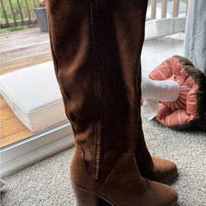 Steve Madden Rich Brown Heeled Boots